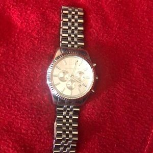 Silver Michael Kors Watch Mens